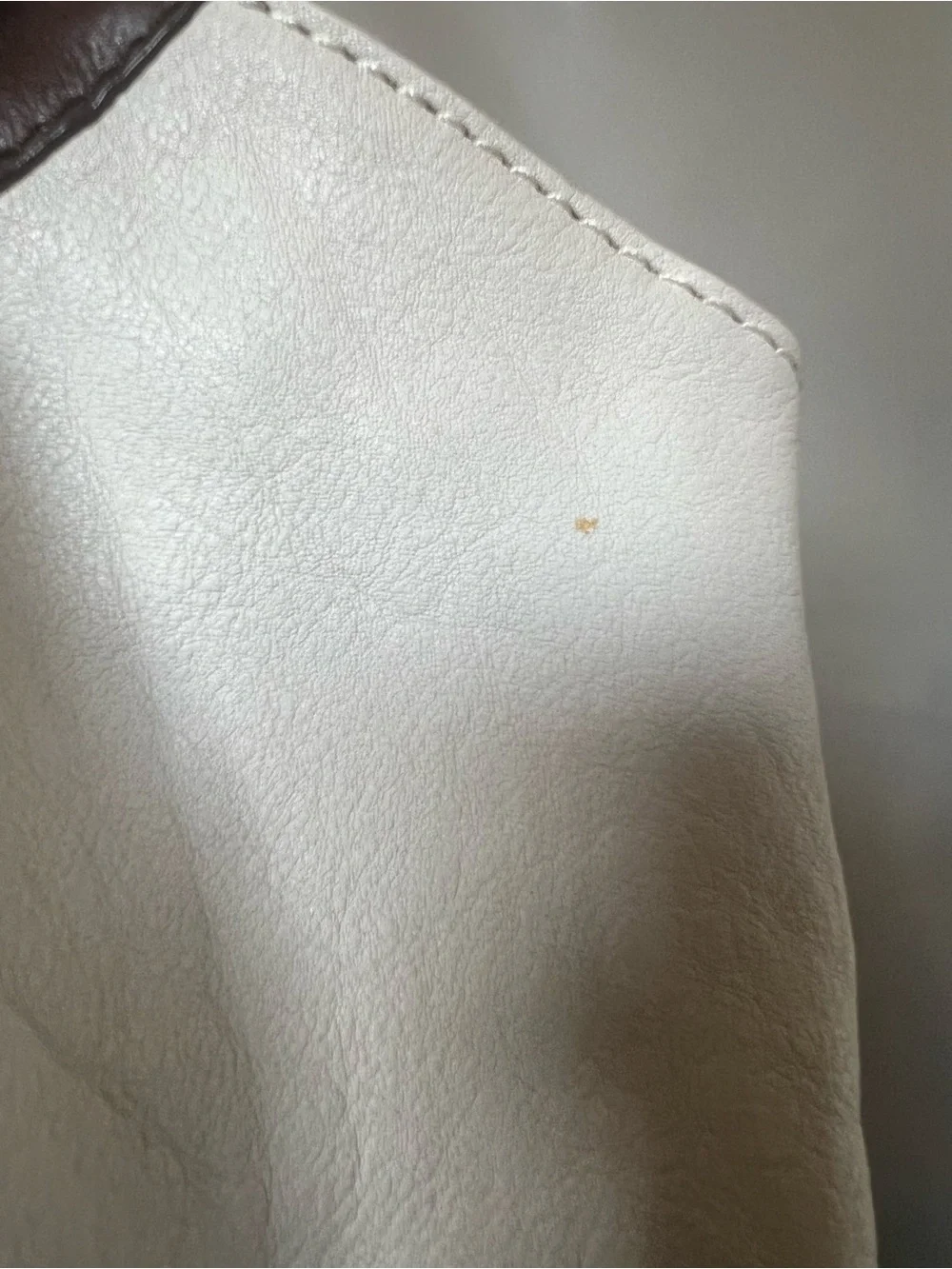 *PROJECT BAG** MICHAEL Michael Kors White and Brown Leather Shoulder Tote.
